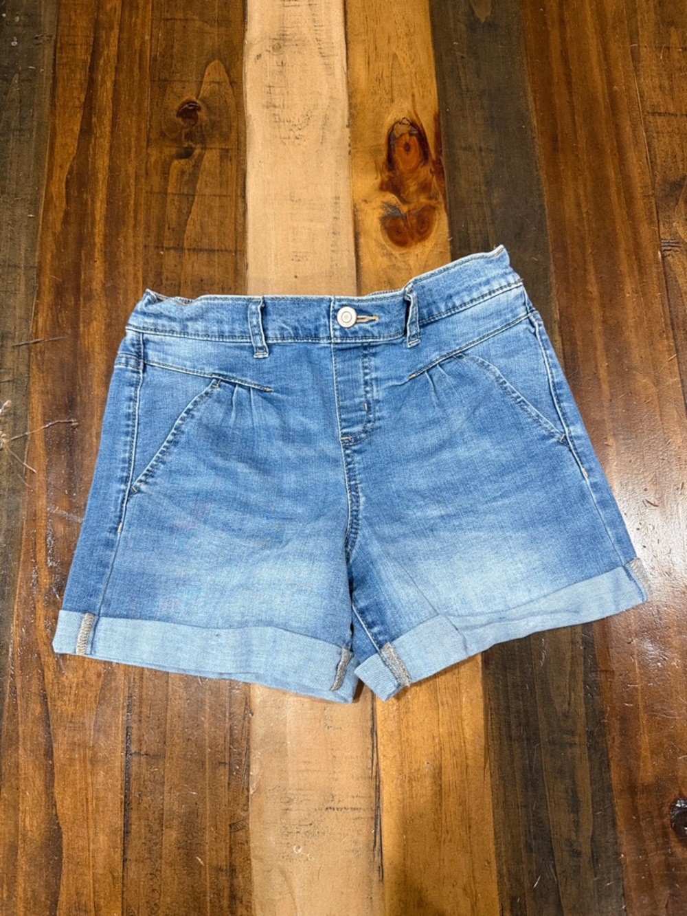 wonder nation Light Blue Rolled Hem Denim Shorts